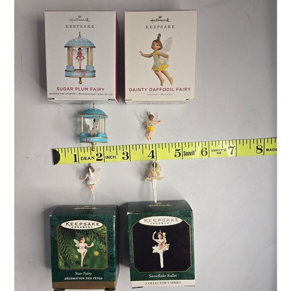 Set of 4 Hallmark Mini Fairy Keepsake Ornaments List in Description - Picture 7 of 7